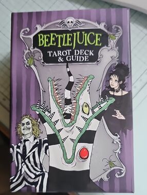 Beetlejuice Tarot Deck & Guide - Purple Green Black Artwork